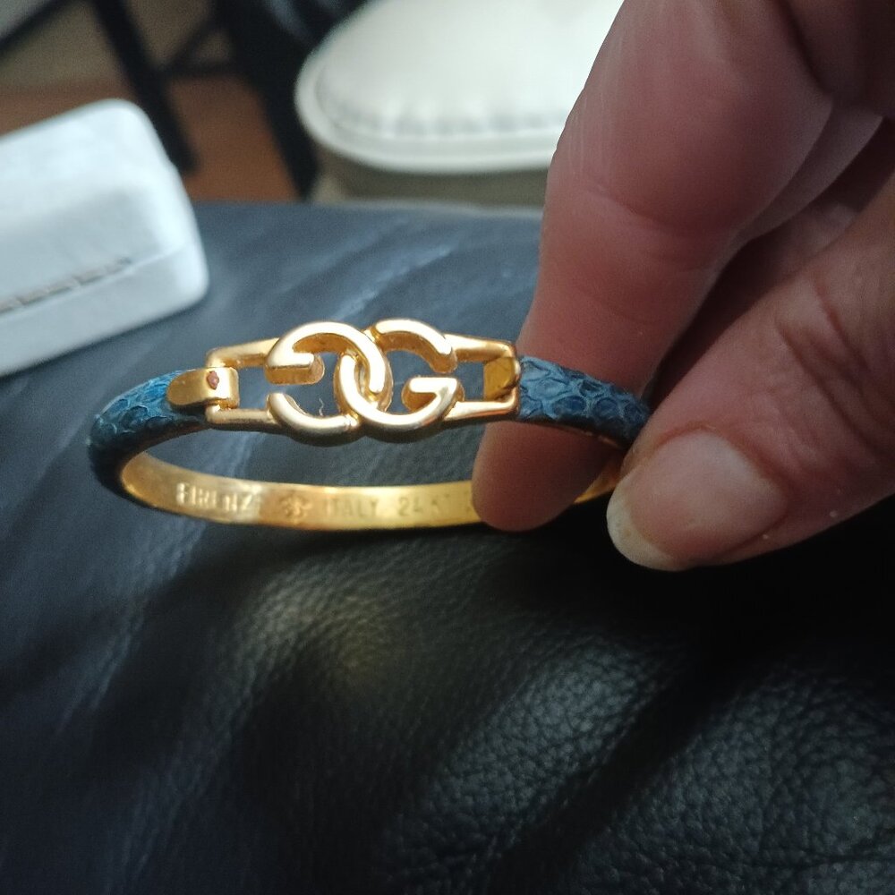 Gucci bracelet 24 k plated Italy